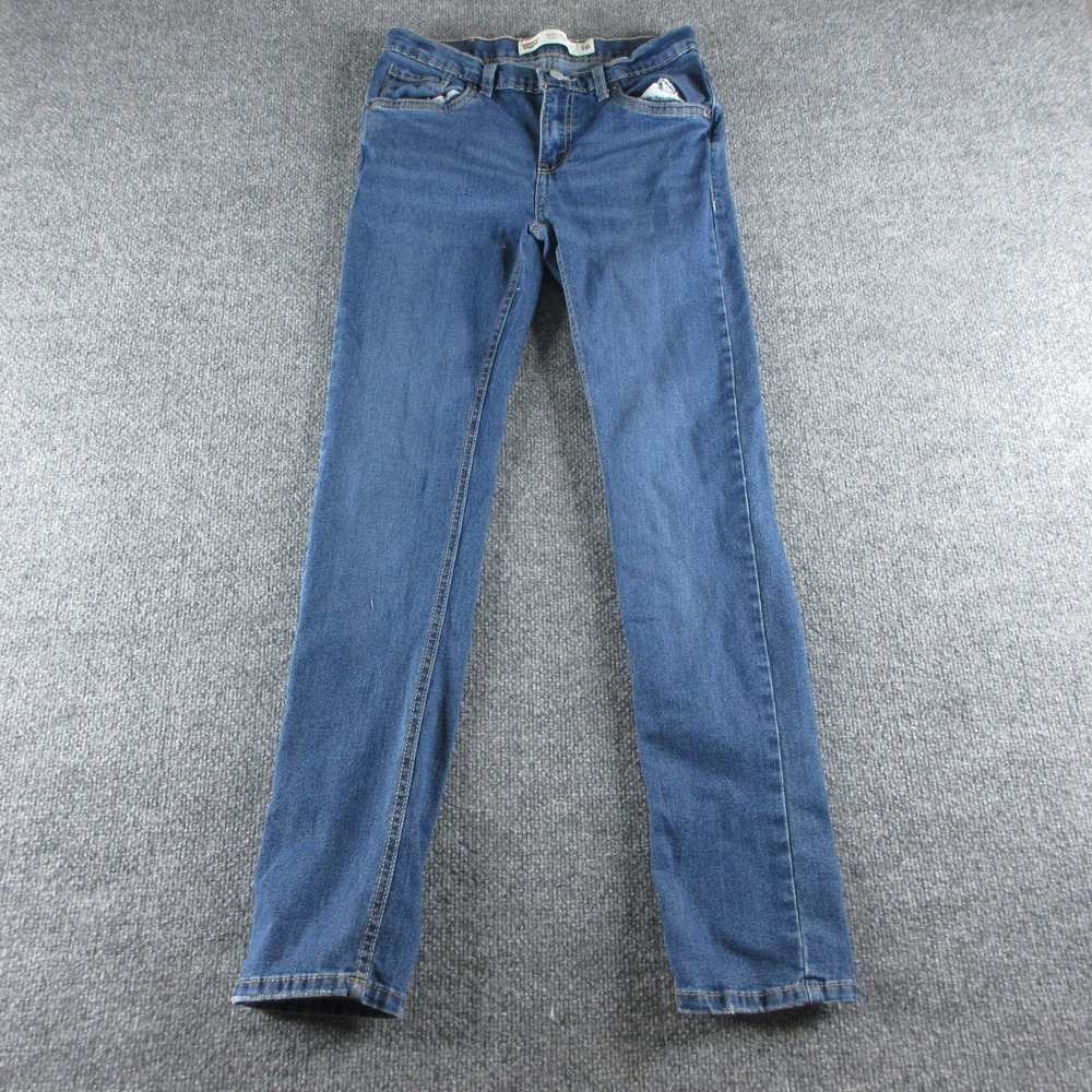 Levis 510 Jeans Mens 28x30 Blue Skinny Medium Wash Stretch Denim Casual‎
